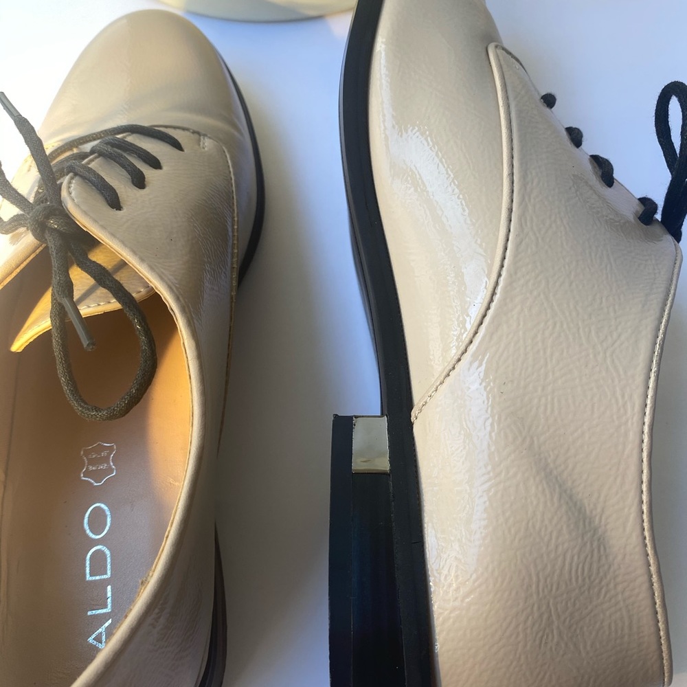Nude Patent Leather Oxfords - ALDO!